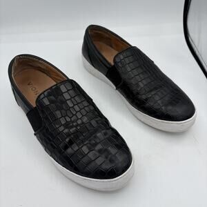 Vionic‎ Shoes Womens Size 8.5 Demetra Croc Embossed Slip On Comfort Sneakers